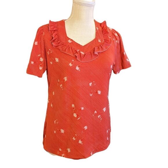 Pierre Cardin Paris red vintage top - Picture 1 of 8